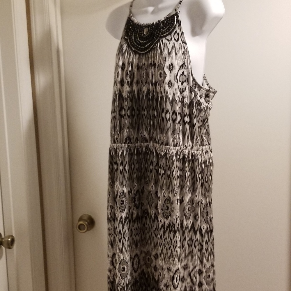 Lane Bryant Black & Grey Sundress